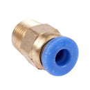 10 Pcs Straight Quick Connectors Pneumatic Fittings 4mm x 1/8" PT Male Thre D4R5