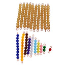 Montessori Kindergarten Teaching Aid - 1-10 Beads Bar Number Counting Toys