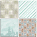 12x Christmas Snow Background Scrapbooking Paper DIY Planner Card Diary Crafts