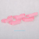 10PCS Hand Nail Cleaning Brush Plastic Handle Pedicure Manicure Scrubbing Tools