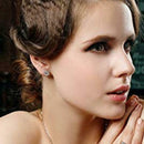 Fashion Zircon Earrings European Round Ear Studs for Women Jewelry Gift
