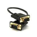 PC Computer 15Pin VGA Male To Male Cable Adapter Wire Black