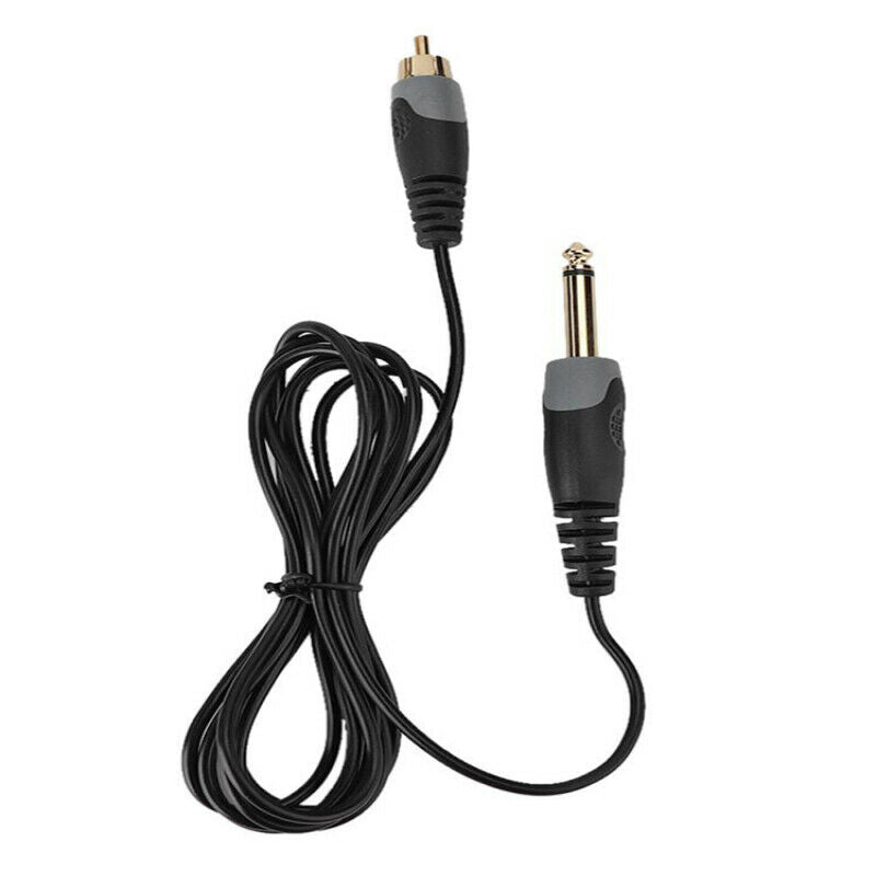 2.25 meters Tattoo Clip Hook Line with Curved Head RCA Plug for Tattoo Machine