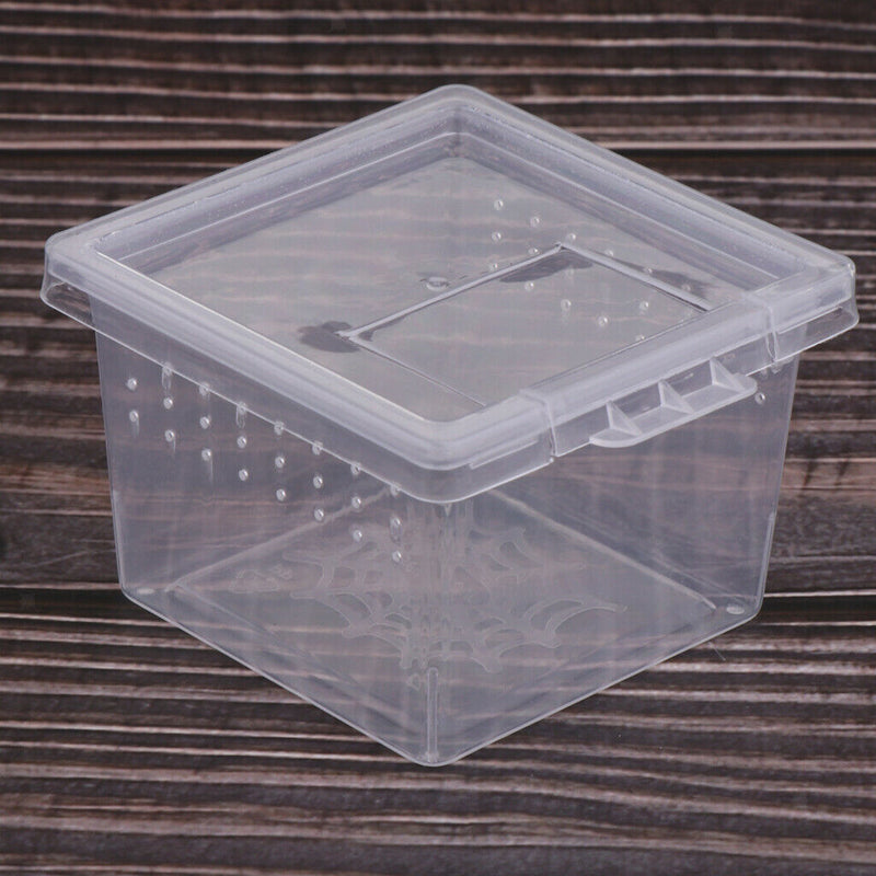 20x Transparent Box Insect Reptile Transport Breeding Live Food Feeding Box