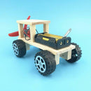 Diy Electric Wind Car Assembled Puzzles Science Experiment Kits Educational