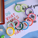 10x/box rainbow solid color sticky paper tape adhesive printing diy AL LU3C