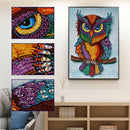 Part Drill Special-Shaped Diamond Painting DIY Mosaic Kit (D1106 One Owl)