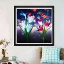 5D DIY Full Drill Diamond Painting Dragonfly Flower Cross Stitch Embroidery