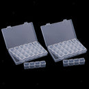 2 Pack 56 Grids Clear Small Parts Storage Box Beads Container Organizer Case