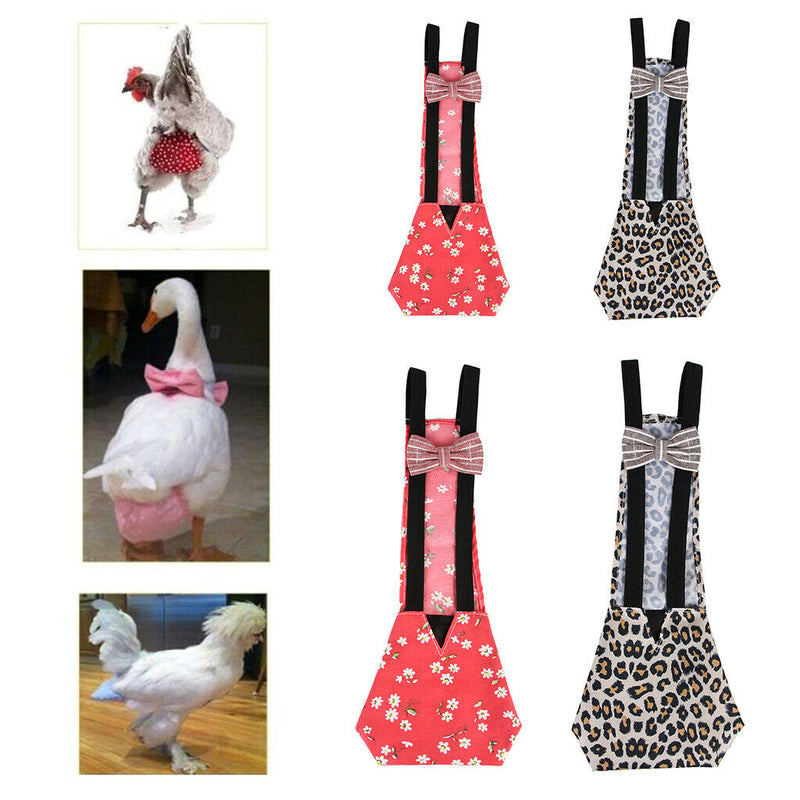 2 Pcs Adjustable V Shape Chicken Duck Poultry Diaper Nappy Farm Clothes - Fabric