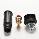 Black DKJ10-25 & DKZ10-25 Welding Machine  Cable connector-Plug + Socket JR BX