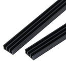 2Pcs 100 * 11 * 5mm Black Aluminum Chip Radiators Heatsi3C