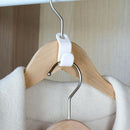 6Pcs Wardrobe Space-Saving Stack Hanger Hooks Coat Hook Plastic Closet Hanger ME