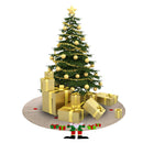 Linen Tree Skirt Home Christmas Ornament Circular Tree Apron for New Year