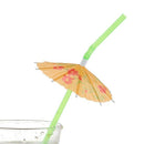 50 Umbrella Parasol Drinking Straws, Hawaiian Beach Cocktail Luau Party Dec