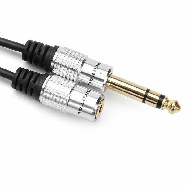 1/4 inch to 3.5mm Stereo Adapter Cable 6.35mm TRS Male to 3.5mm Female Quar S1N2