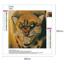 5D DIY Full Drill Diamond Painting Fierce Tiger Cross Stitch Embroidery Kit
