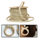 Natural Jute Burlap Hessian Ribbon Lace Trims Tape Rustic Wedding Decor O6N C2H8