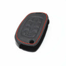 1* Car Leather Remote Key Chain Cover Holder Case For Hyundai Santa Fe GLS Sport