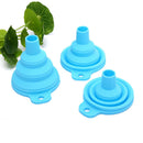5Pcs Foldable Mini Silicone Collapsible Funnels Convenient Storage Kitchen T Kw