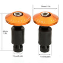 7/8 " 22mm Manopole Manubrio Moto Tappo Montaggio Morsetto Universale Nero 3C