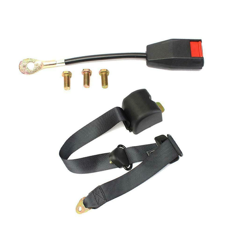 1 Set 3 Point Safety Seat Belt Straps Car Truck Heavy Duty Adjustable Belt