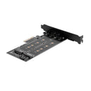 PCI-E 4X to NGFF SSD Adapter Card B-key+M-key M.2 NGFF+NVME Adapter Card A