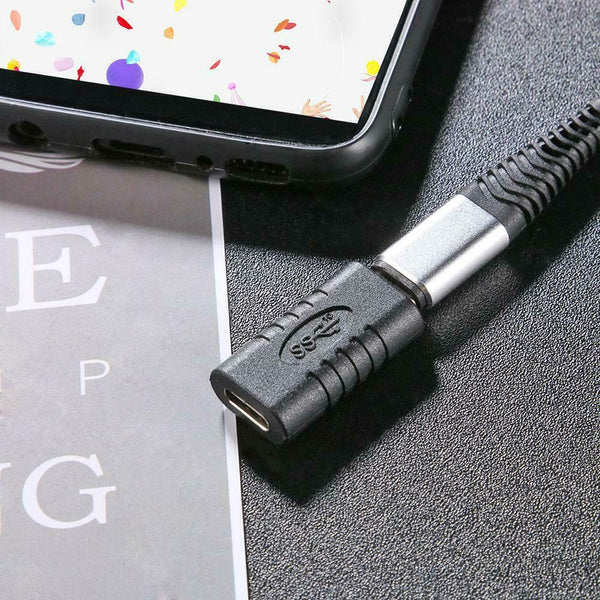 3pcs Pack Type-C USB-C Extension Coupler Adapter Connector Connector Plug #gib