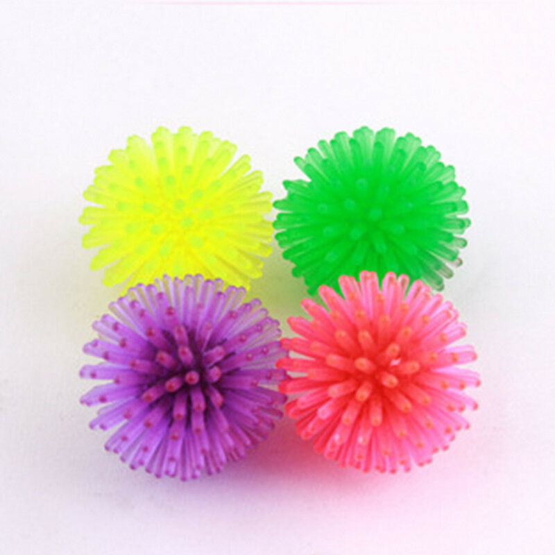 10x Colorful Balls Cat Toys Sm & Bulk Soft Plastic Ball Roll Quiet_Play