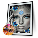 Woman Diamond Painting 5D DIY Full Round Drill Rhinestone Home Decor (B096)