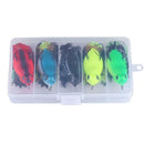 5pcs Artificial Simulation Frog Minnow Fish Lures Bionic Bait Crankbaits