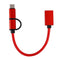 2 in 1 Adapter Cable Type-C Micro USB OTG USB C Mobile Phone Fast Charging Cord