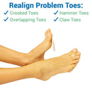 Toe Splint-Hammer Toe Straightener-Joint Realign Cushion Brace for Claw,Cur W3N2