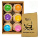 6pcs Natural Bath Balls Salt Essential Oil Balls Moisturize Dry Skin Homemade