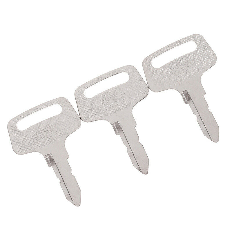 3Pcs Kubota Tractor Equipment Ignition Keys replaces 37410-55150 BX1500 Mo Hn