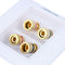 4 Binding Post Banana Plug Audio Jacks Wall Plate Panel 4 Speakers Interface