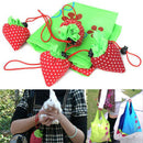 Shopping Bag Strawberry Reusable Foldable Tote Bag C