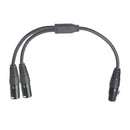 Cable Splitter XLR Female To  XLR Male 3pin XLR Audio Splitter Micro Cable