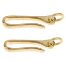 2pcs Brass Fish U Hook Belt Wallet Clip Holder Keychain Leather Accessories