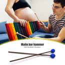 2x Marimba Mallets Beech Handle Xylophone Sticks Percussion Instrument Part