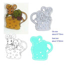 Mouse Seal Embossing Cutting Dies Stencils DIY Scrapbooking Card Gift Decor