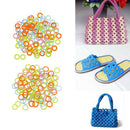 20pcs Crochet Ring Circle Hook Plastic Cabone Ring for DIY Crochet Crafts