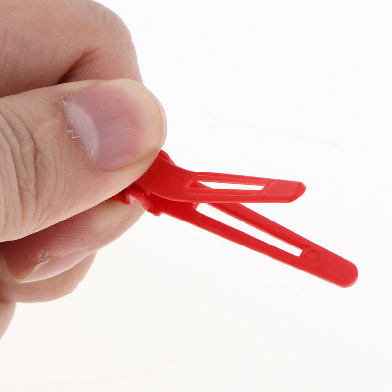 50Pcs Multicolored Duckbill Hair Sectioning Clips Hairdressing Styling Clamps