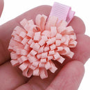 6Pcs Cute Baby Girls Hair Clips Handmade Fabric Bowknot Crown Hairpins Todd