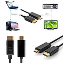 DisplayPort DP to HDMI Male to Male Display Port Cable Cord Adapter Converter LJ