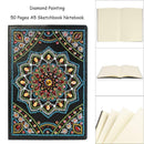 DIY Mandala Special Shaped Diamond Painting 50 Pages Sketchbook A5 Notebook