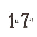 7 &1 Heavy Duty Wrought Iron House Address Number Digits for Door Sign