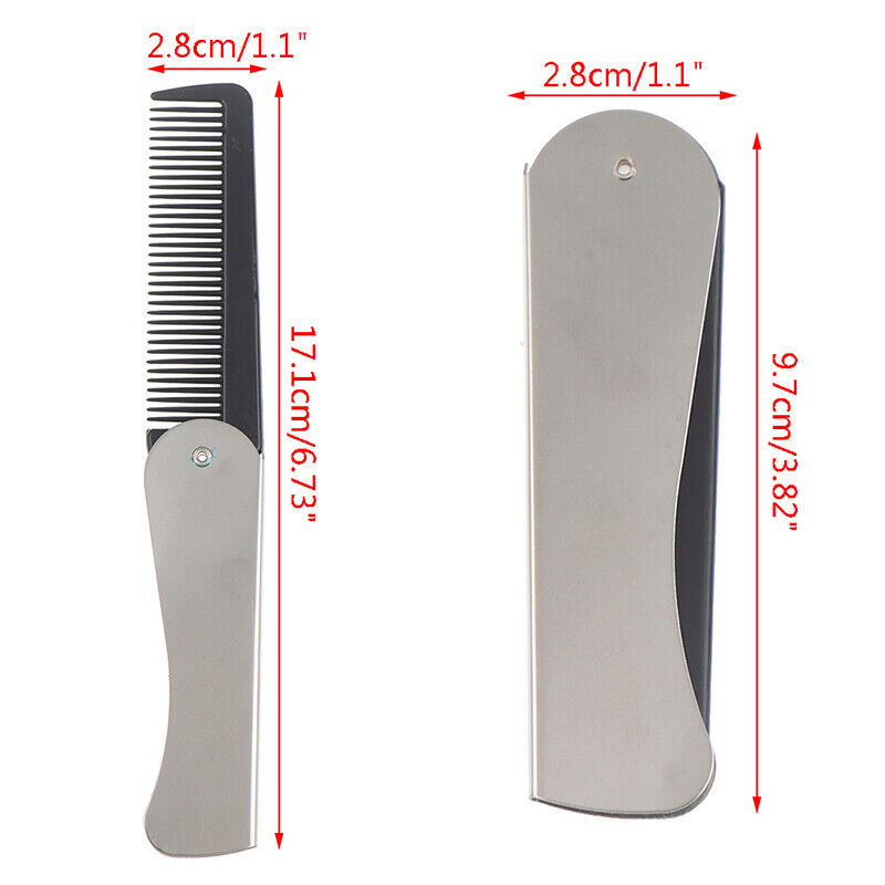 Portable Hair Comb Brush Foldable Massage Hair Comb Folding Hairdressing Too Gw