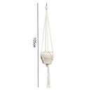 4 Pcs Macrame Plant Hanger Set Hanging Planter Handmade Cotton Rope For Ind X7Y8