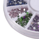 Rhinestones Nail Art Gems Mixed Colours Shapes in Case (1.5mm,1800pcs)